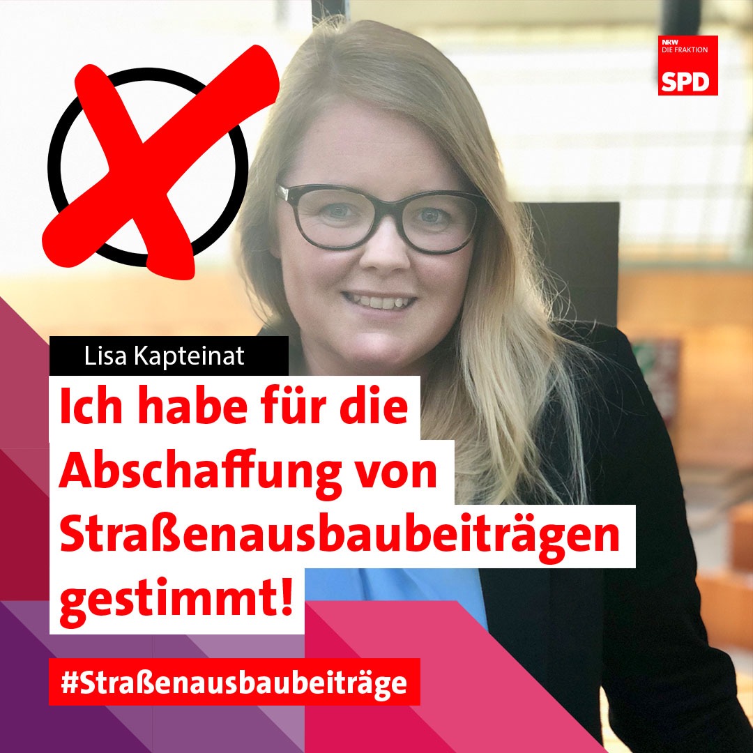 Abschaffung der Straßenausbaubeiträge – Lisa Kapteinat